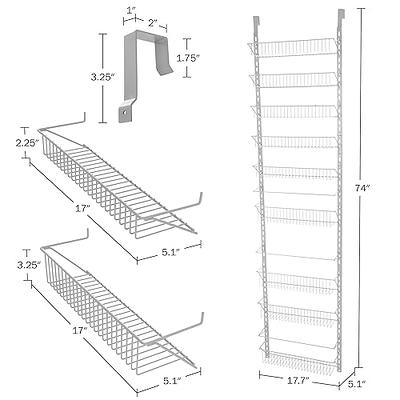 Home-Complete Over The Door Organizer - 9-Tier Hanging Wall Rack for  Bathroom or Kitchen Organization - Pantry Organization and Storage  (Platinum) - Yahoo Shopping
