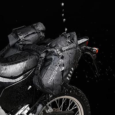 Rhinowalk Motorcycle Saddle Bags Waterproof Anti-Vibration Motor Side Bags  Shoulder Bag Motorbike Panniers 18L(9L*2) for Most Adventure and Sport Bike