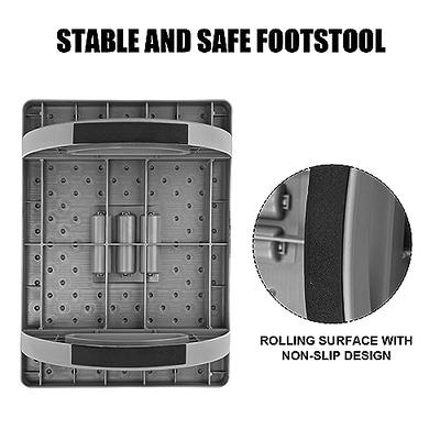 under Desk Footrest, Foot Stool with Massage Texture, Can Swing