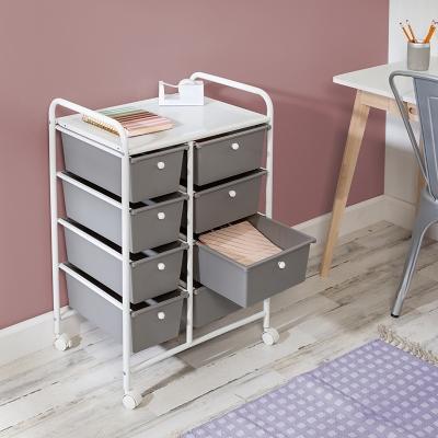 Honey-Can-Do MDF Craft Rolling Storage Cart with Dowel Rods and 3