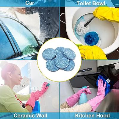  100 Pieces Car windshield washer fluid Concentrated Clean  Tablets,New Formula windshield wiper fluid Solid Effervescent Tablet.Remove  glass stains,Clear vision(Use With De-icer or Methanol for Winter) :  Everything Else