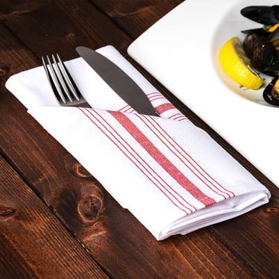 Intedge Gray 100% Polyester Cloth Napkins, 20 x 20 - 12/Pack