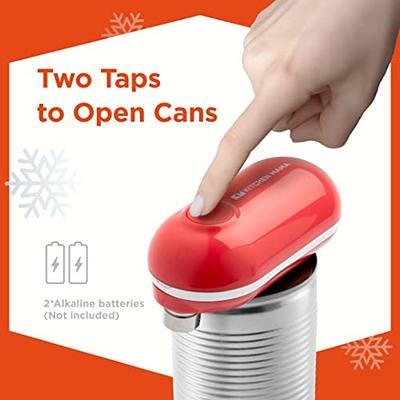 BELLA Electric Can Opener and Knife Sharpener, Multifunctional Jar and Bottle  Opener with Removable Cutting Lever and Cord Storage, Stainless Steel  Blade, White - Yahoo Shopping