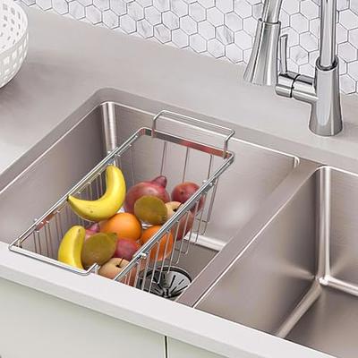 Kitchen Sinks, Stainless Steel Adjustable Basket