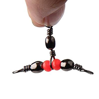 AGOOL 3 Way Swivel Fishing Three Way Swivel, 60pcs Triple Swivel T