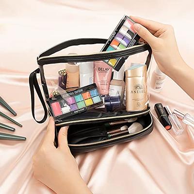 Ethereal Clear Makeup Bag Small Makeup Bag for Purse Travel Makeup