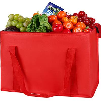 Frcolor Bag Insulated Food Bags Delivery Lunch Thermal Pizza Grocery Tote  Warmer Cooler Box Bento Hot Shopping Catering Carrier