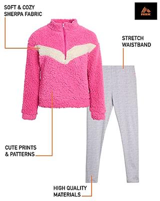 RBX Girls' Legging Set - Quarter Zip Sherpa Pullover Sweatshirt and Yoga  Pants (Size: 7-16), Size 10-12, Rose Bouquet - Yahoo Shopping