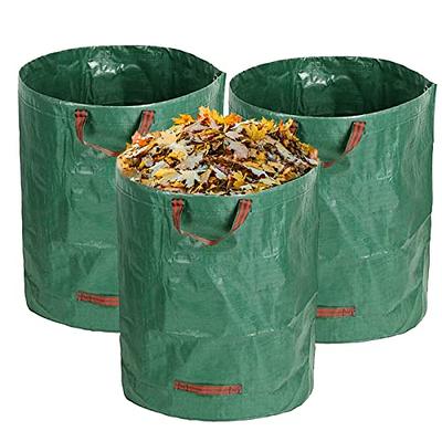 1-3Pack 72 Gallon Garden Leaf Bags Reusable Yard Lawn Waste Bag 4