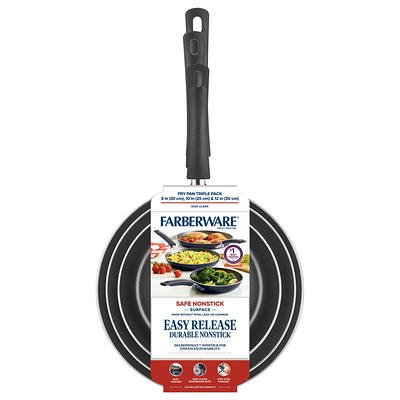 Farberware Dishwasher Safe Nonstick Frying Pan Set 8-Inch and 10