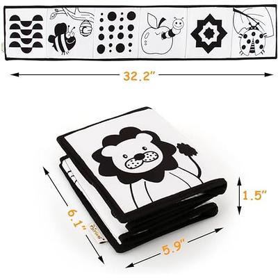 Cawgug Black and White High Contrast Soft Book for Babies 0-12 Months -  Early Education Infant Tummy Time and Sensory Toys, Montessori Cloth Book  Activities - Yahoo Shopping