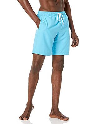 Essentials Men's 9 Quick-Dry Swim Trunk, Aqua Blue, Medium - Yahoo  Shopping