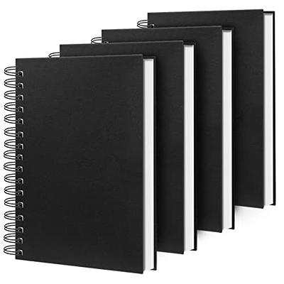 Hardcover Black Paper Notebook A5 Blank Diary Notebook Black Page