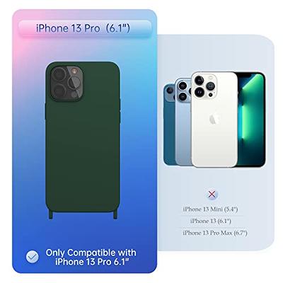 OTOFLY Designed for iPhone 13 Pro Phone Case, Silicone Shockproof Slim Thin  Phone Case for iPhone 13 Pro 6.1 inch (Midnight Green)