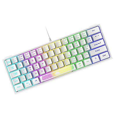 Wireless Gaming Keyboard and Mouse Combo with Mouse Pad, Rainbow LED  Backlit Rechargeable Battery Mechanical Ergonomic Feel Dustproof 7 Color  Backlit Mute Mice for Computer for Mac for PC Gamer 