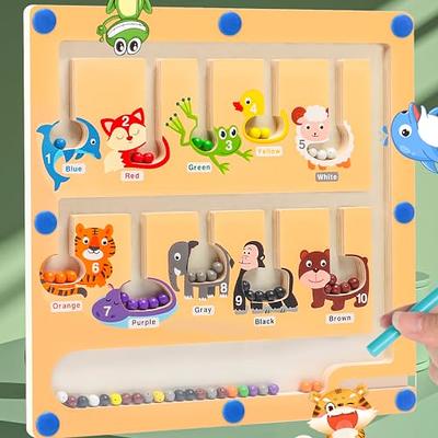  Toddler Learning Educational Toys Wooden Magnetic