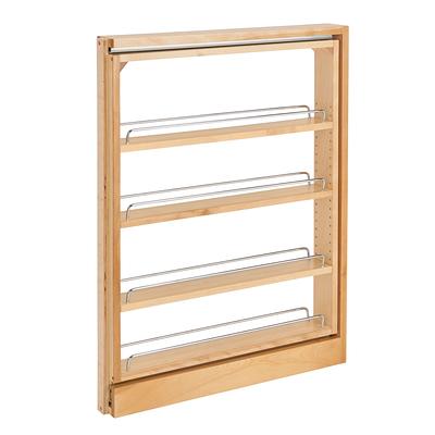 Rev-A-Shelf 21.5 in. H x 10.5 in. W x 3.12 in. D Wood Small Cabinet Door  Mount 3-Shelf Spice Rack 4SR-15 - The Home Depot