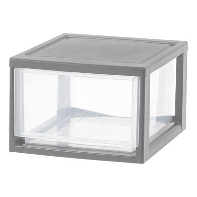 Sterilite 27-Qt. Single Box Modular Stacking Storage Container, Clear (8-Pack)