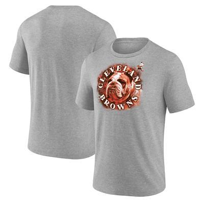 Men's Fanatics Branded Heather Charcoal Cleveland Browns Dawg Logo T-Shirt