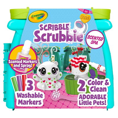 Crayola Scribble Scrubbie Pets Beauty Shop Drawing And Coloring Kit : Target