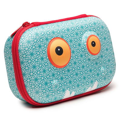 ZIPIT Wildlings Big Pencil Case/Cosmetic Makeup Bag, Aqua Blue