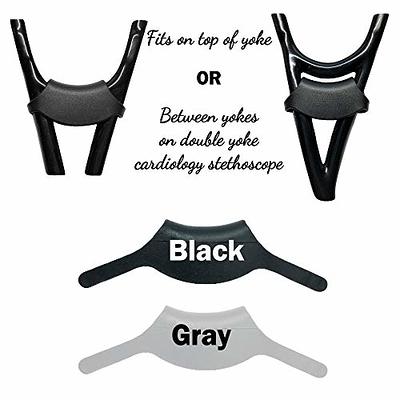 2 Pack - Adjustable Stethoscope Name Tags - Fits Any Size Tubing! Steth  Label - Compatible with Littman Tubes, Round Personalized Identification  for