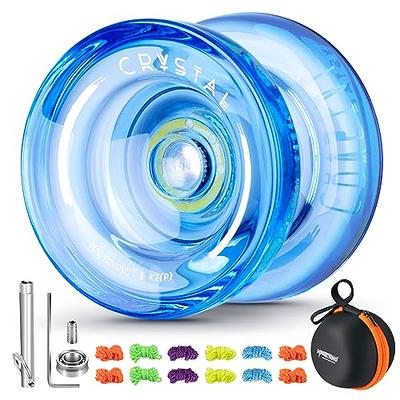 Professional Yoyo Y03-Hertz, Unresponsive Yoyo for Kids/Adults, Pro  Aluminum Metal Yo-Yo Ball for Intermediate Advanced + Extra 12 Yoyo Strings  + Yoyo