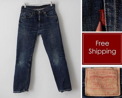 Vintage Levis Levi Strauss LVC 501XX big capital e denim jeans