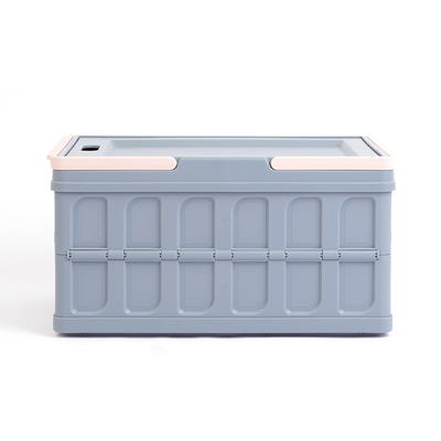 Karramlili Storage Bins with Lids Collapsible Lidded Storage Bins with  Wheels Stackable Cube Bins with Clear Doors 20Gal Plastic Storage Box