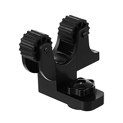 Kayak Paddle Holder, 2 Pcs Black Kayak Track Mount Paddle Holders Plastic  Kayak Rail Paddle Clips Canoe Oar Holders for Kayak Fishing Accessories