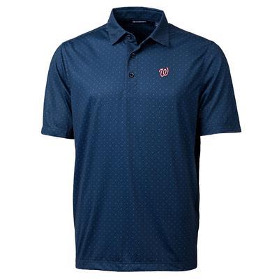 Jacksonville Jaguars Cutter & Buck Helmet Pike Double Dot Print Stretch Polo  - Black