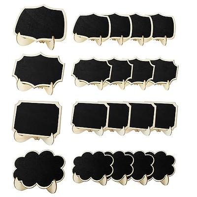 10 Pcs Black Wood Chalkboards with Removable Stands Wedding Favors