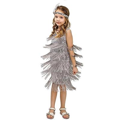 Ladies Fancy Dress Accessories Flapper 1920'S Charleston Girl Costume Set