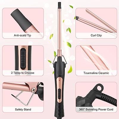 9MM Thin Hair Curler 3/8 Inch Small Barrel Curling Iron Professional  Curling Wand Ceramic Small Tongs For Short And Long Hair