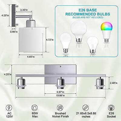 TORCHSTAR LED A19 Blue Light Bulbs, E26 Base Light Bulb, 8W 120V