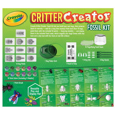  Crayola Metallic Clay Art Kit with Paints, Fossil Molds, Gift  for Kids, Ages 7, 8, 9, 10 : Toys & Games