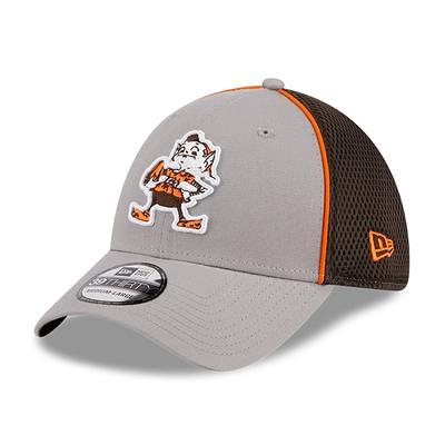 Men's New Era Graphite Cleveland Browns Throwback Logo Storm 59FIFTY Fitted Hat