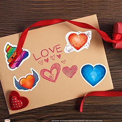 Valentines Stickers Heart Stickers for Kids Adults 10 Sheets Emoji