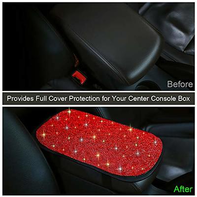 Auto Center Console Pad, PU Leather Car Armrest Seat Box Cover, Waterproof  Non Slip Soft Armrest Box Cushion Protector, Car Accessories for Women Men,  Universal for SUV, Truck, Van (Black) : 