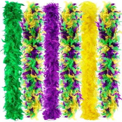 KAWAII Colorful Feather Boas 6 pcs 2 yards Long-Turkey Chandelle Feather Boa  for Women Costume Dress Up Party Bulk Decoration(60g) - Yahoo Shopping