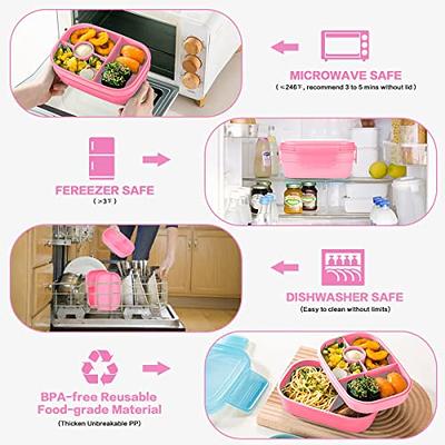 Bentgo Kids Chill Lunch Box - Confetti Designed Leak-Proof Bento & Removable Ice Pack 4 Compartments, Microwave Dishwasher Safe, Patented, 2-Year