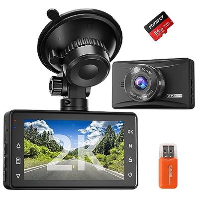 REDTIGER Dash Cam Front Rear, 4K/2.5K Full HD Dash Camera for Cars,  Built-in Wi-Fi GPS, 3.16” IPS Screen, Night Vision, 170°Wide Angle, WDR,  24H