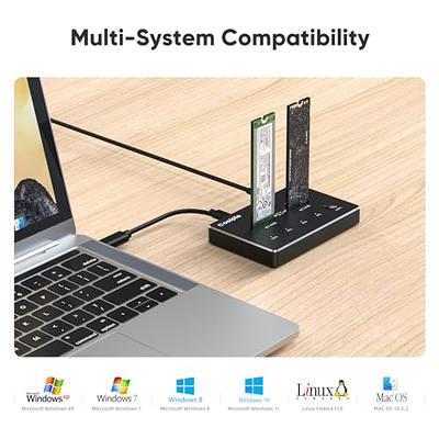 Dual-Bay NVME 10 Gbps SSD Docking Station USB-C™ 3.1 to M.2