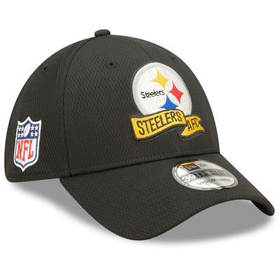 Men's Pittsburgh Steelers New Era Gray/Black 2022 Sideline 9FIFTY Historic  Snapback Hat