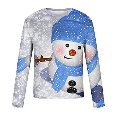 YanHoo Christmas Hoodie Sweatshirts Women Christmas Gifts 2023 Long Sleeve  Casual Oversized Crewneck Sweatshirt Fall Ugly Funny Christmas Graphic Tops  for Teen Girls 