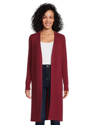 Time and Tru Women's Ribbed Duster, Sizes XS-3XL - Yahoo Shopping