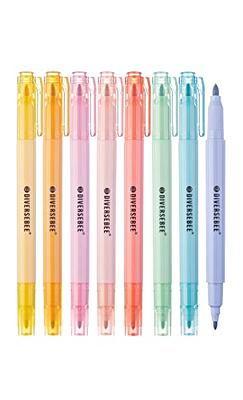 Sonuimy Aesthetic Dual Tips Cute Highlighters, Eye-Care Assorted