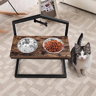 Non-Slip Elevated Dog Bowl Feeder Raised Pet Cat Dog Dish Food Water Holder