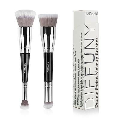 DIFFUNY Large Makeup Brushes Double Ended Foundation Brush & Concealer  Brush & Kabuki Brush & Eyeshadow Blending Brush & Blush Brush & Powder  Brush - Yahoo Shopping