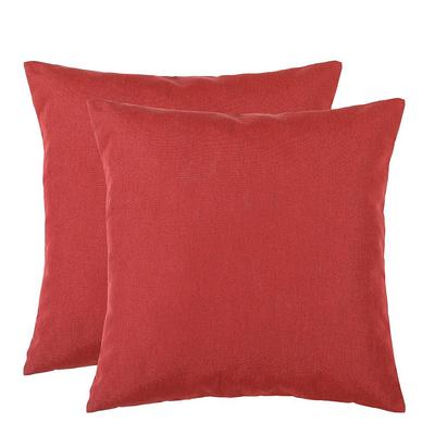 Red Soft Photo Square Pillow